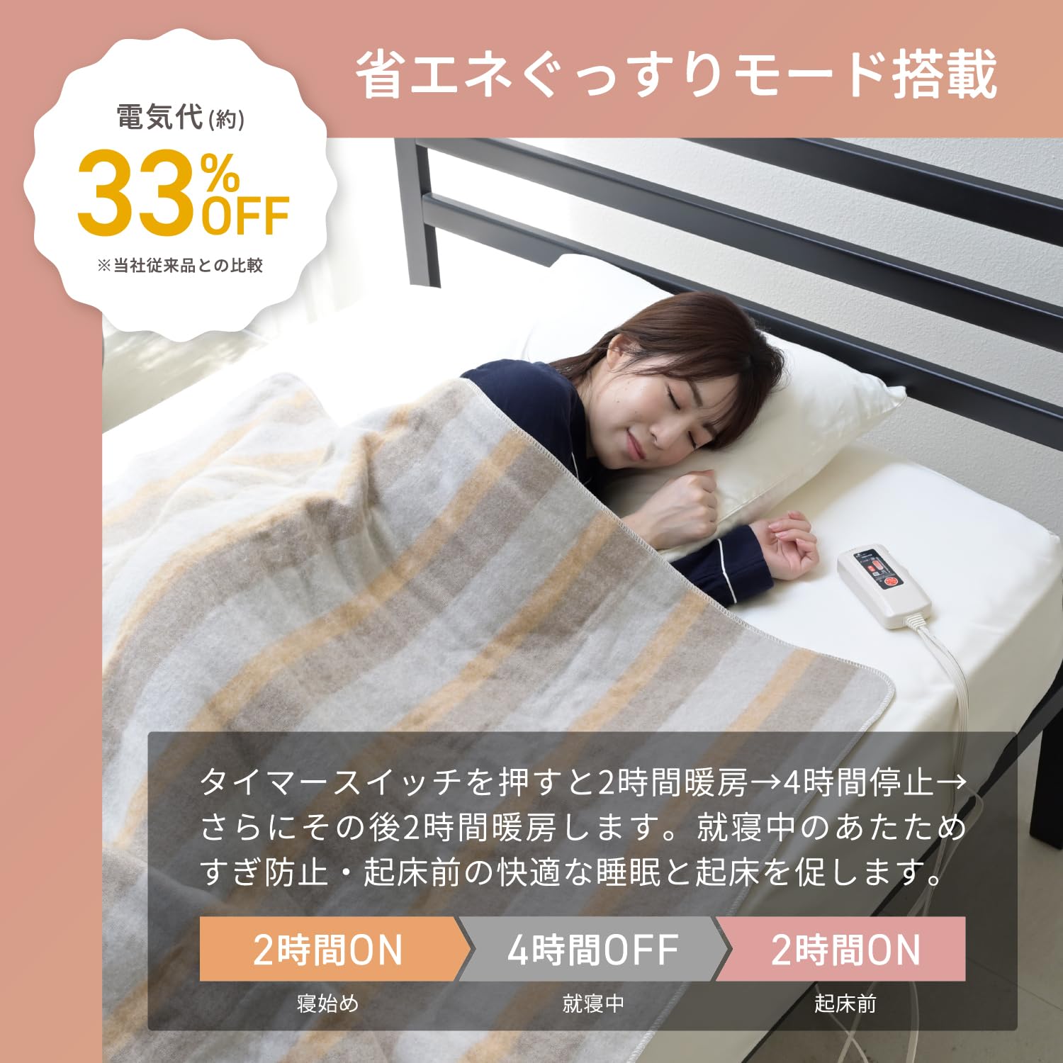 Amazon | [山善] 電気毛布 掛け 敷き 兼用 188×130cm 洗える 省エネ